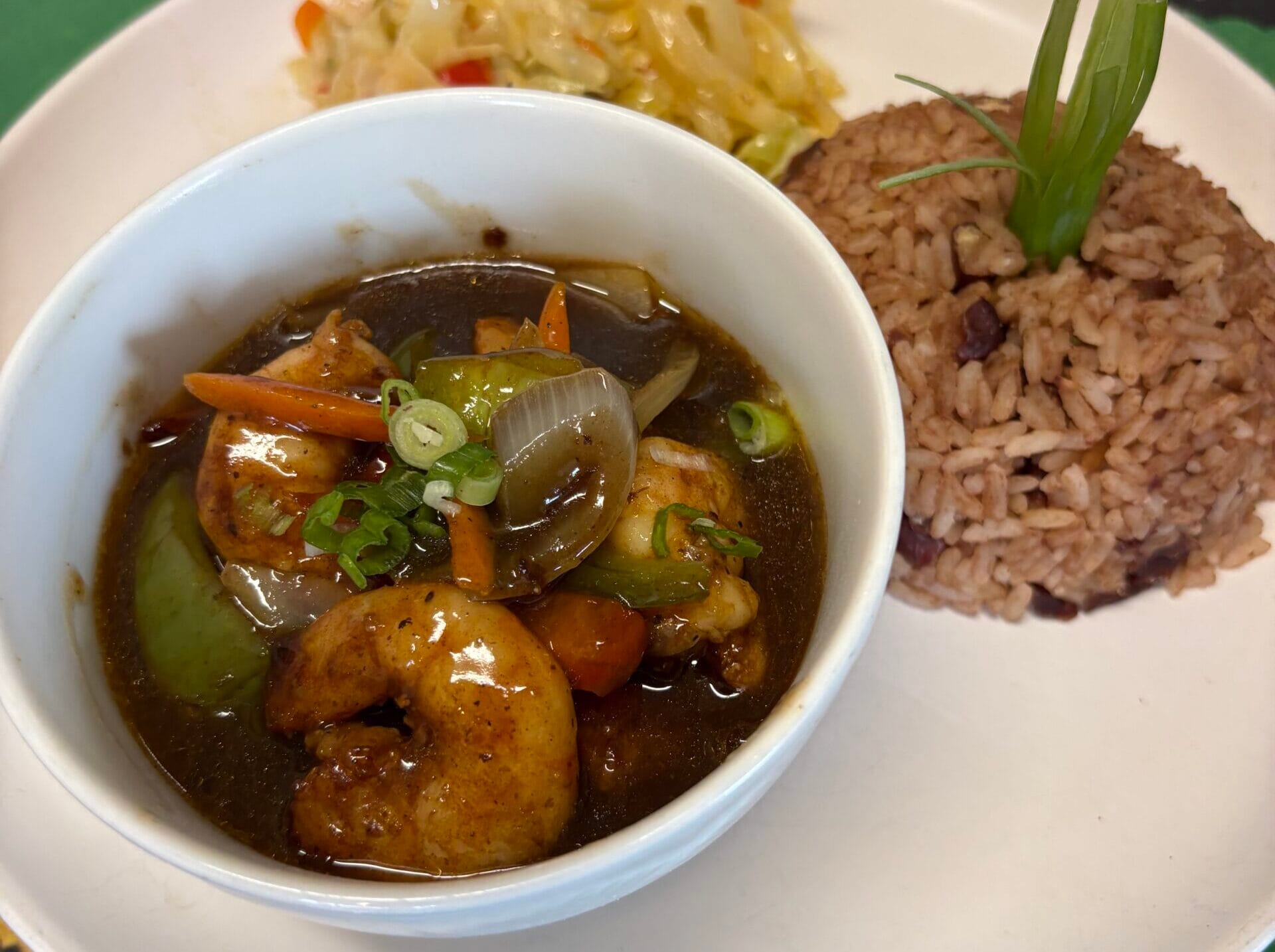 Jerk Shrimp at Pot Twist Jamaican & Creole Restaurant
